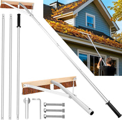 KYEEN-TOOLS front view of roof rake packaging showing components and benefits
