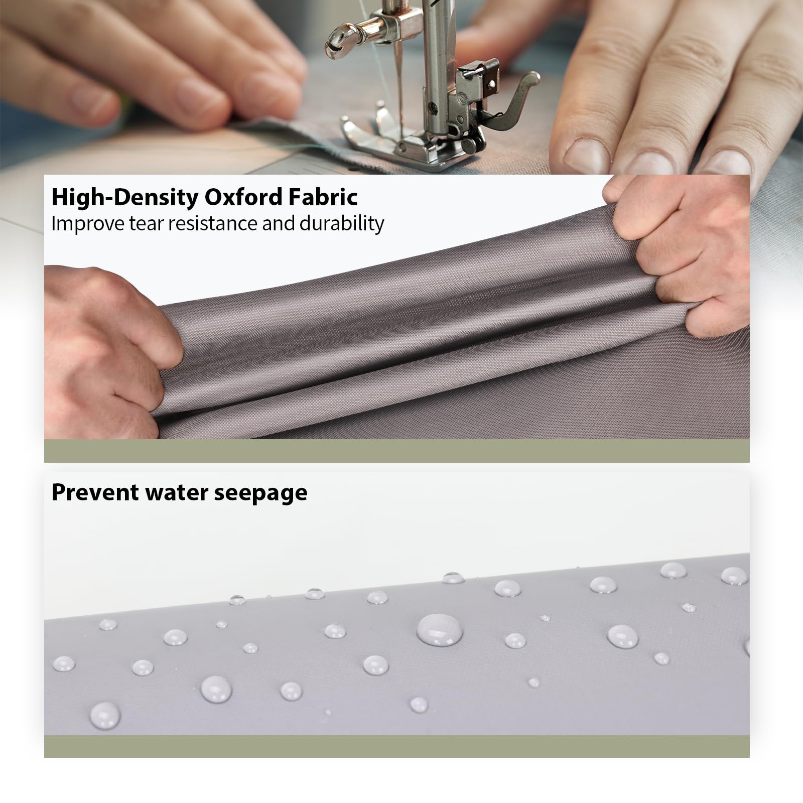 KylinLucky drawstring hem and leg clip detail ensuring windproof security