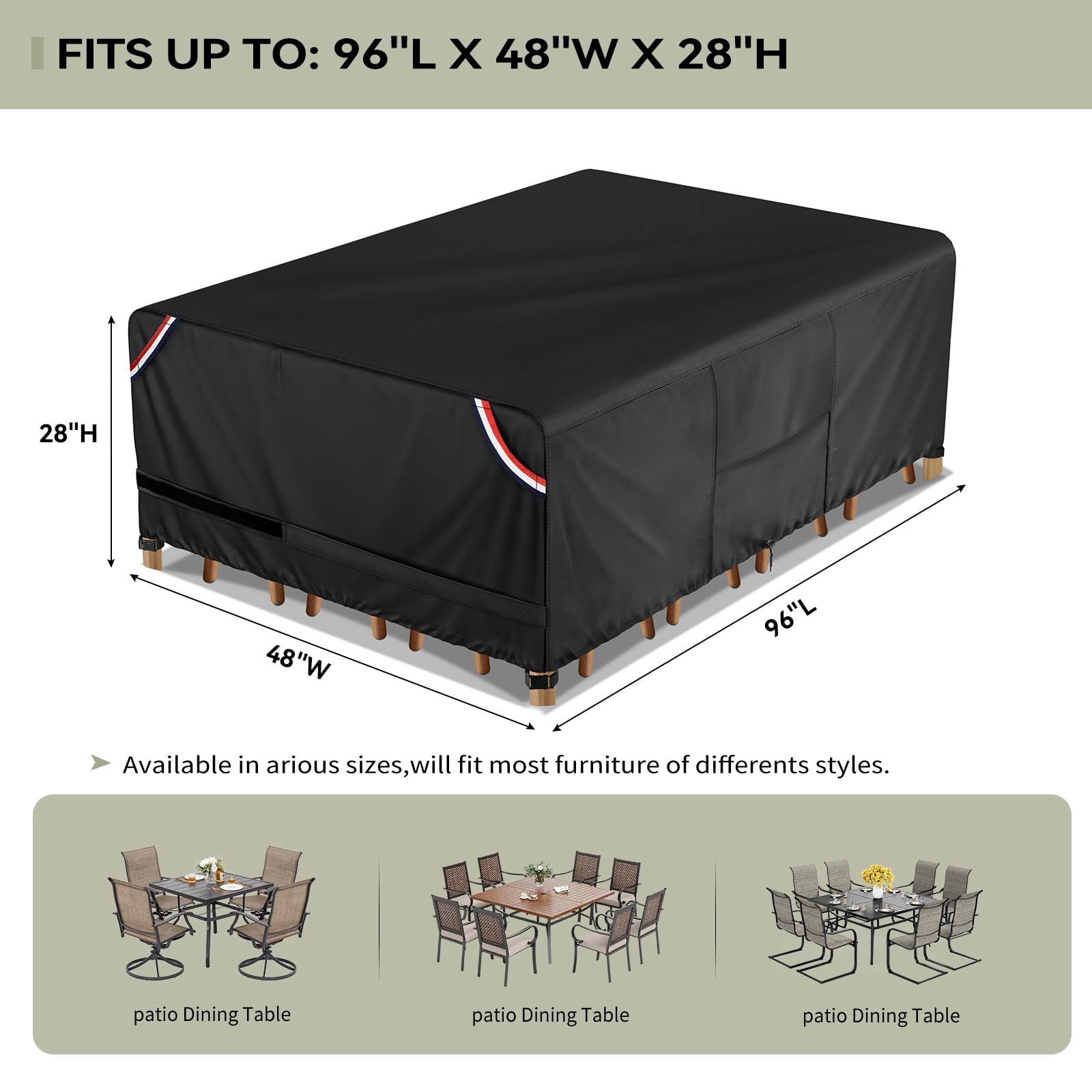 KylinLucky close-up of 600D waterproof fabric for lasting durability