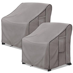 KylinLucky front view of cover fitted on outdoor chair showing full protection