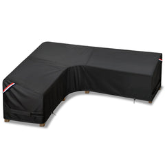 KylinLucky front view of L-shaped sofa cover protecting patio furniture
