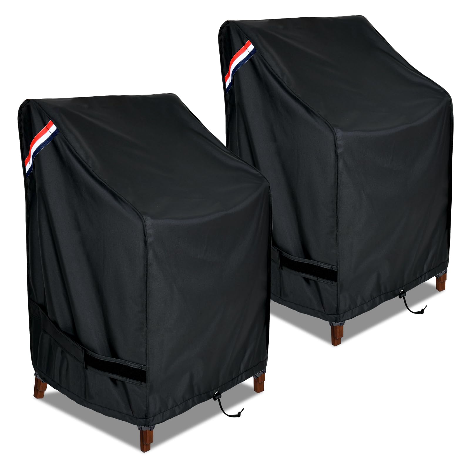 KylinLucky front view of cover protecting stacked chairs and saving time