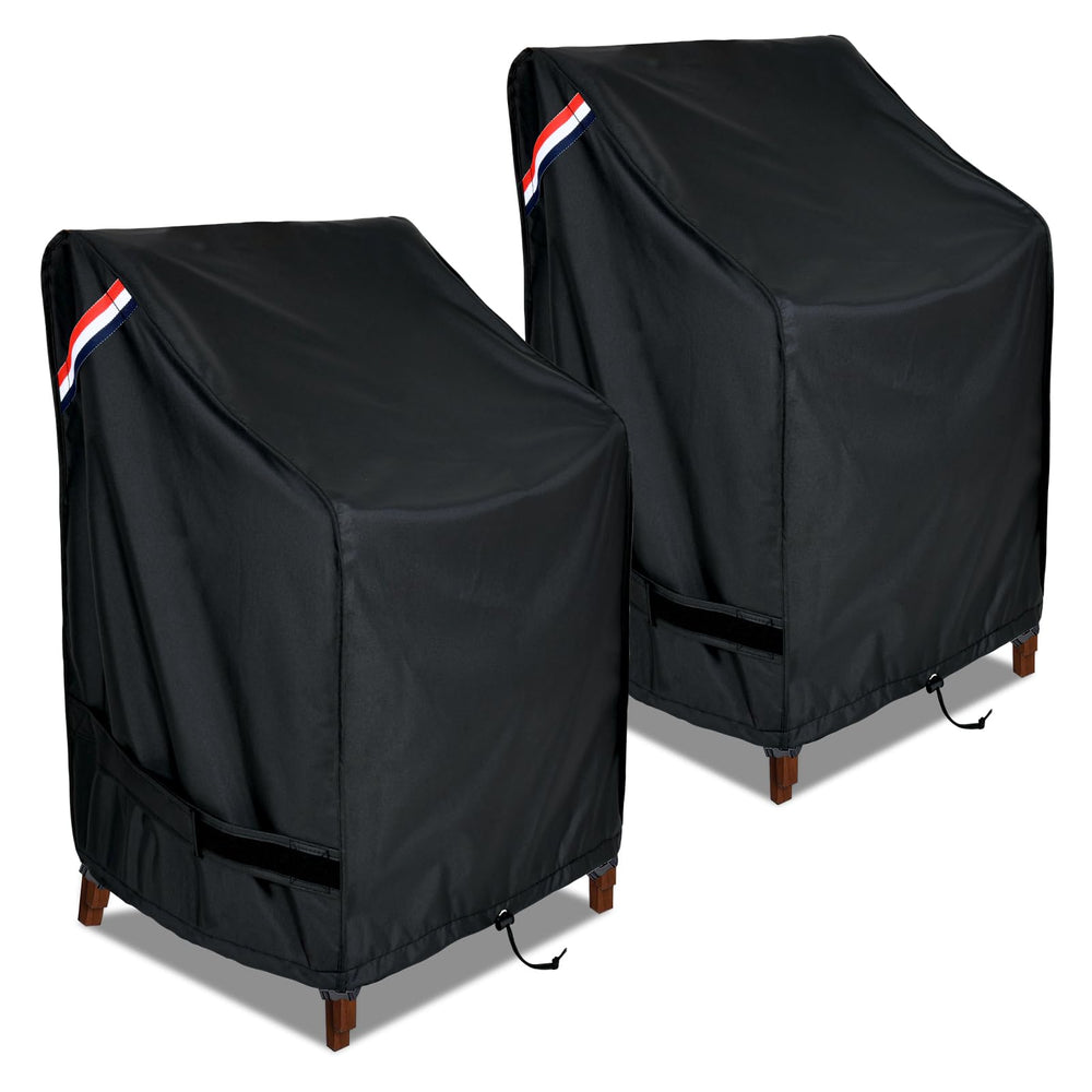KylinLucky front view of cover protecting stacked chairs and saving time