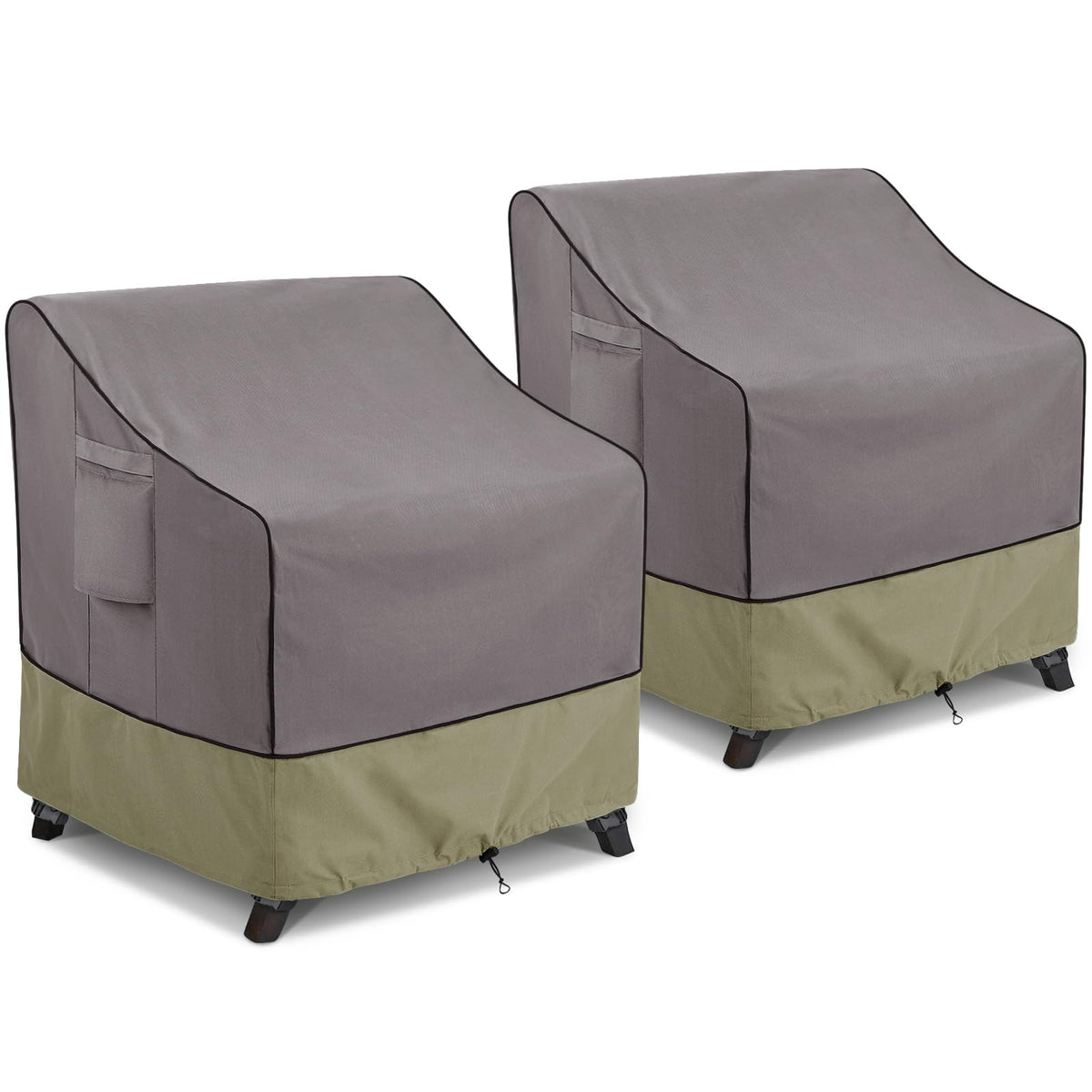 KylinLucky vista frontal de la funda protegiendo una silla, aspecto resistente