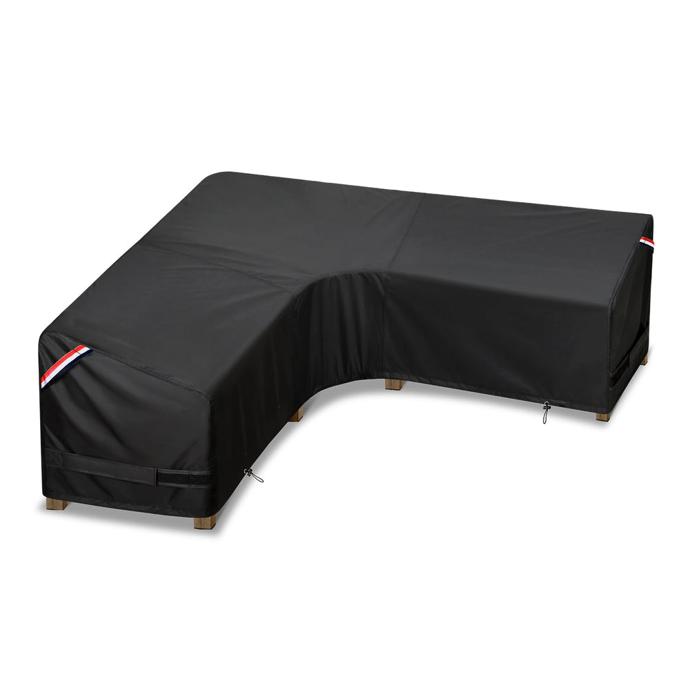 KylinLucky front view of entire 100x100 sectional cover showing full protection