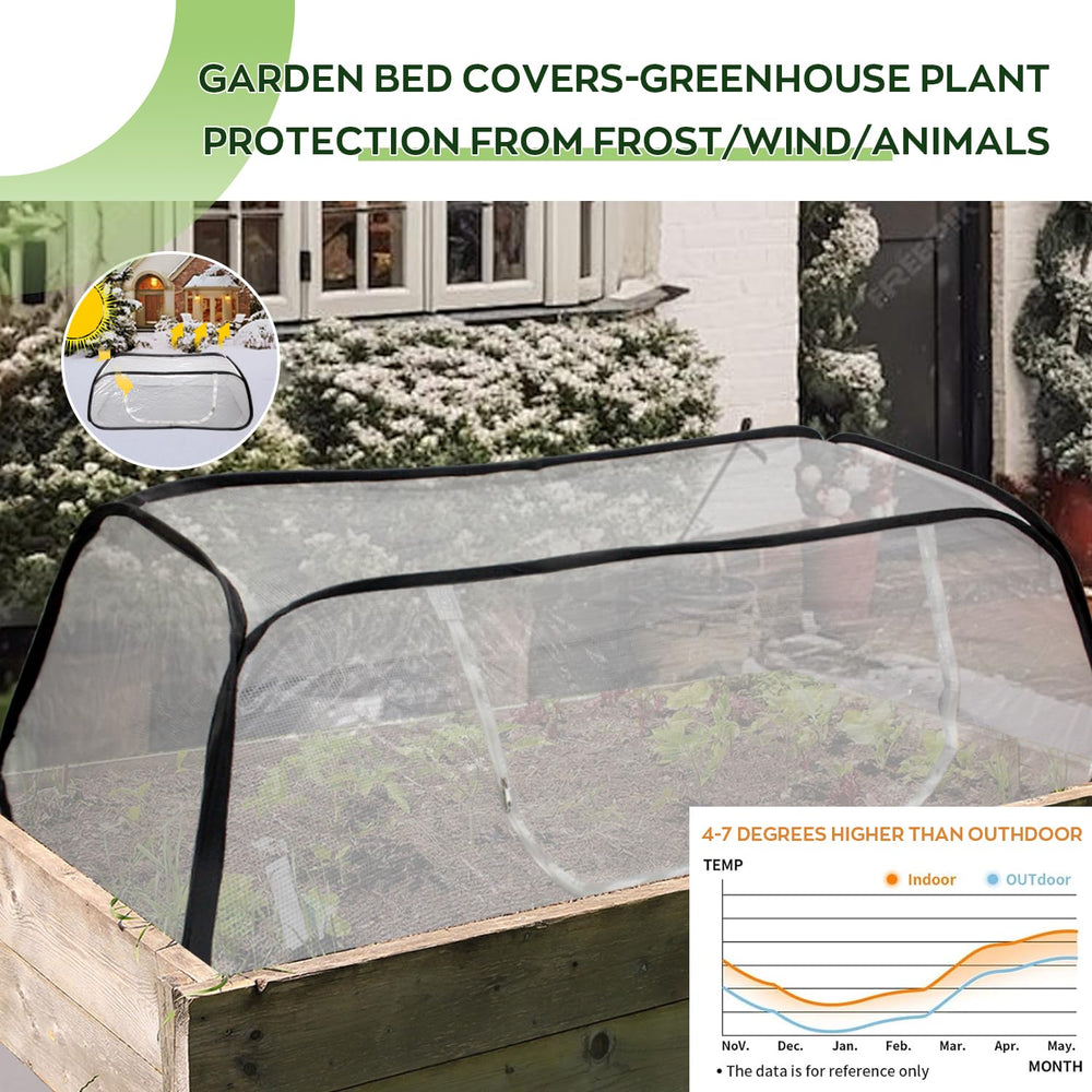 KYRGEU zipper door open for easy access and ventilating seedlings without removing cover