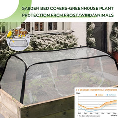 KYRGEU zipper door open for easy access and ventilating seedlings without removing cover