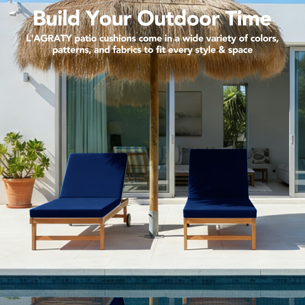 L'AGRATY lifestyle deck scene showing elegant outdoor seating comfort