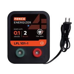 L-FENCE LYDITE FENCE front view showing compact energizer and benefits