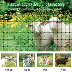 L-FENCE LYDITE FENCE stretched across a pasture protecting animals and crops