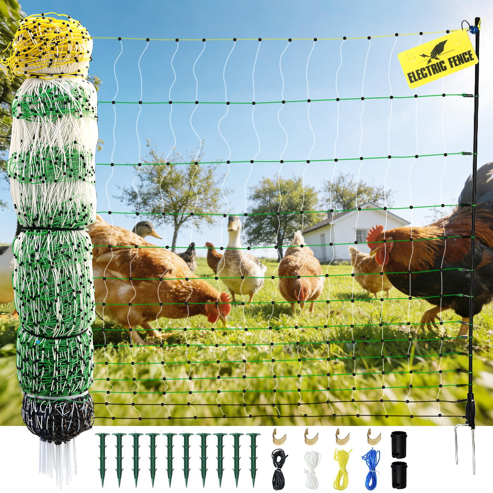 L-FENCE LYDITE FENCE front packaging showing full net roll and features