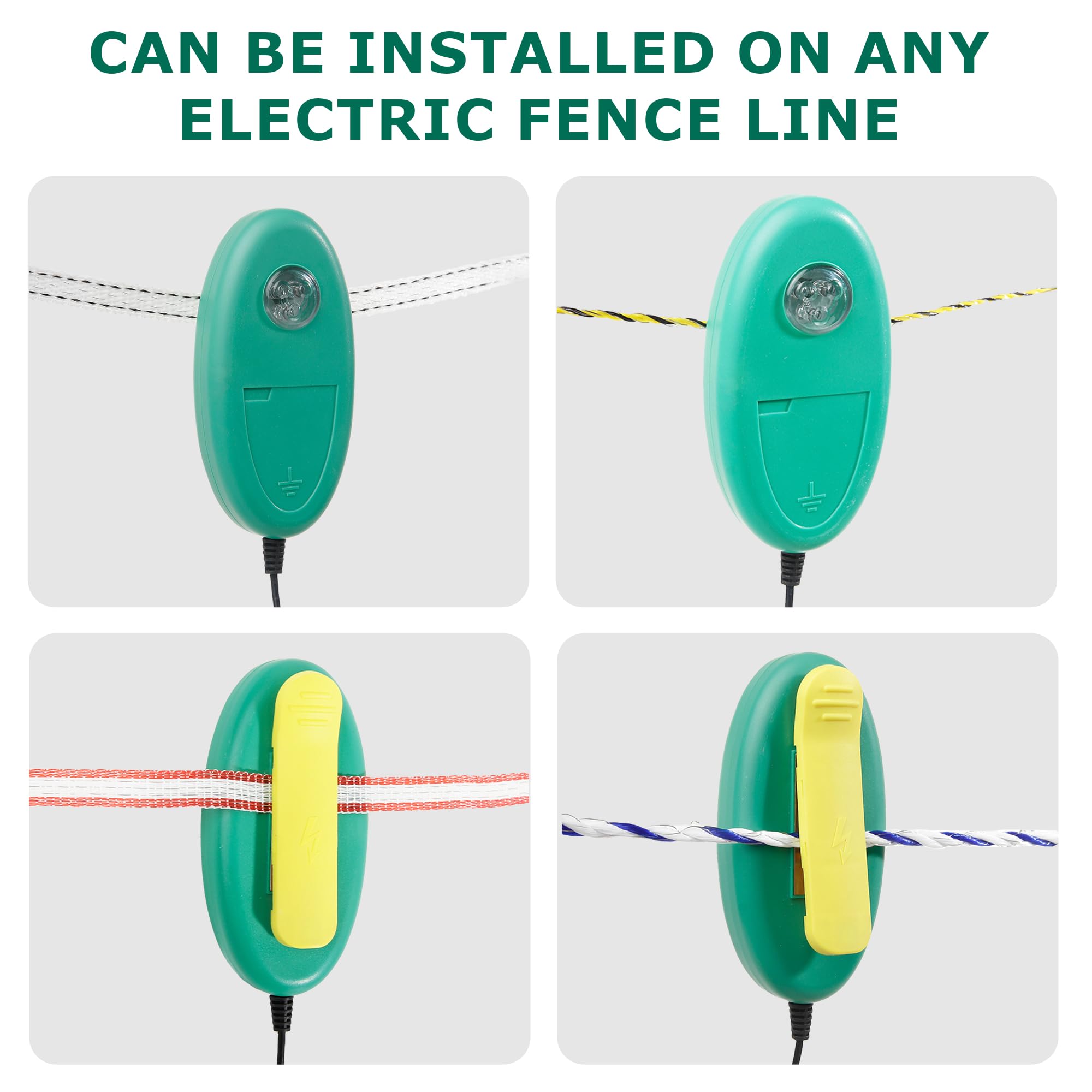 L-FENCE LYDITE ground probe pushed into soil showing reliable pulse conduction