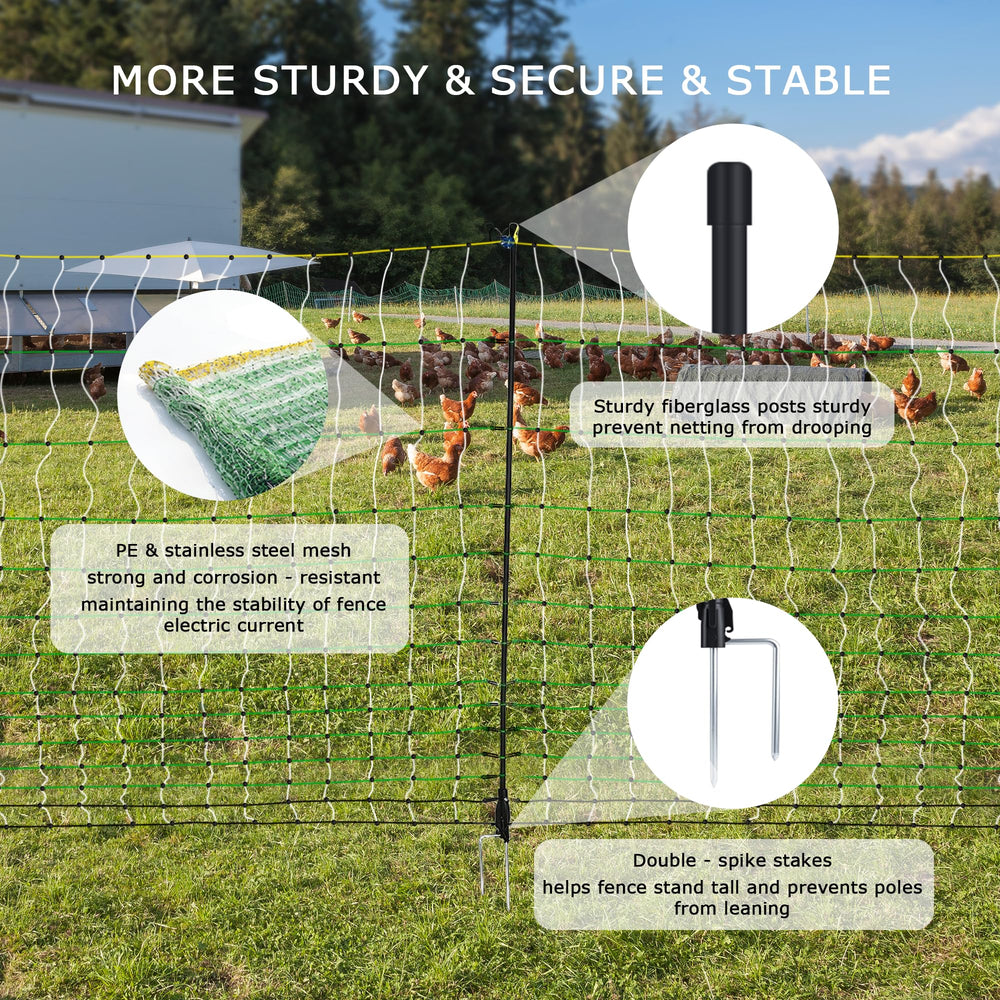 L-FENCE LYDITE FENCE rolled net with carrying handle for easy transport