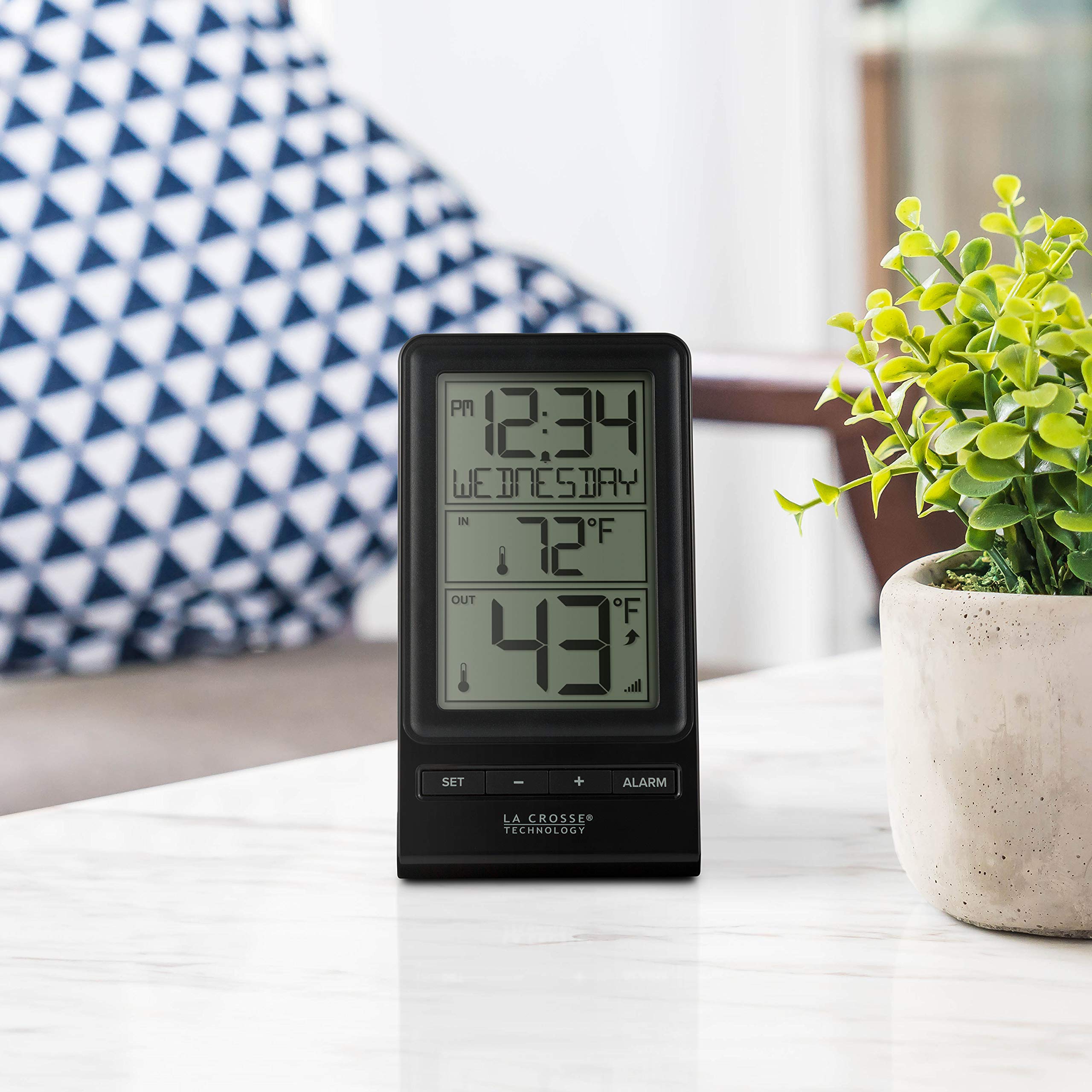 La Crosse Technology station on a kitchen counter, convenient everyday monitoring