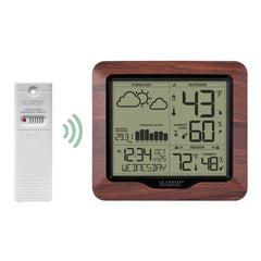 La Crosse Technology outdoor sensor close-up highlighting durable casing and fast transmission