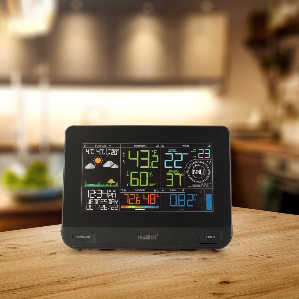 La Crosse Technology app screenshot with remote monitoring and customizable alerts