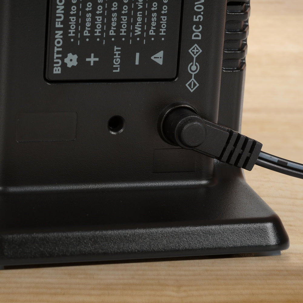 La Crosse display in low light with adjustable backlight for comfortable night viewing