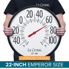 La Crosse Emperor close-up of dial numbers highlighting visibility