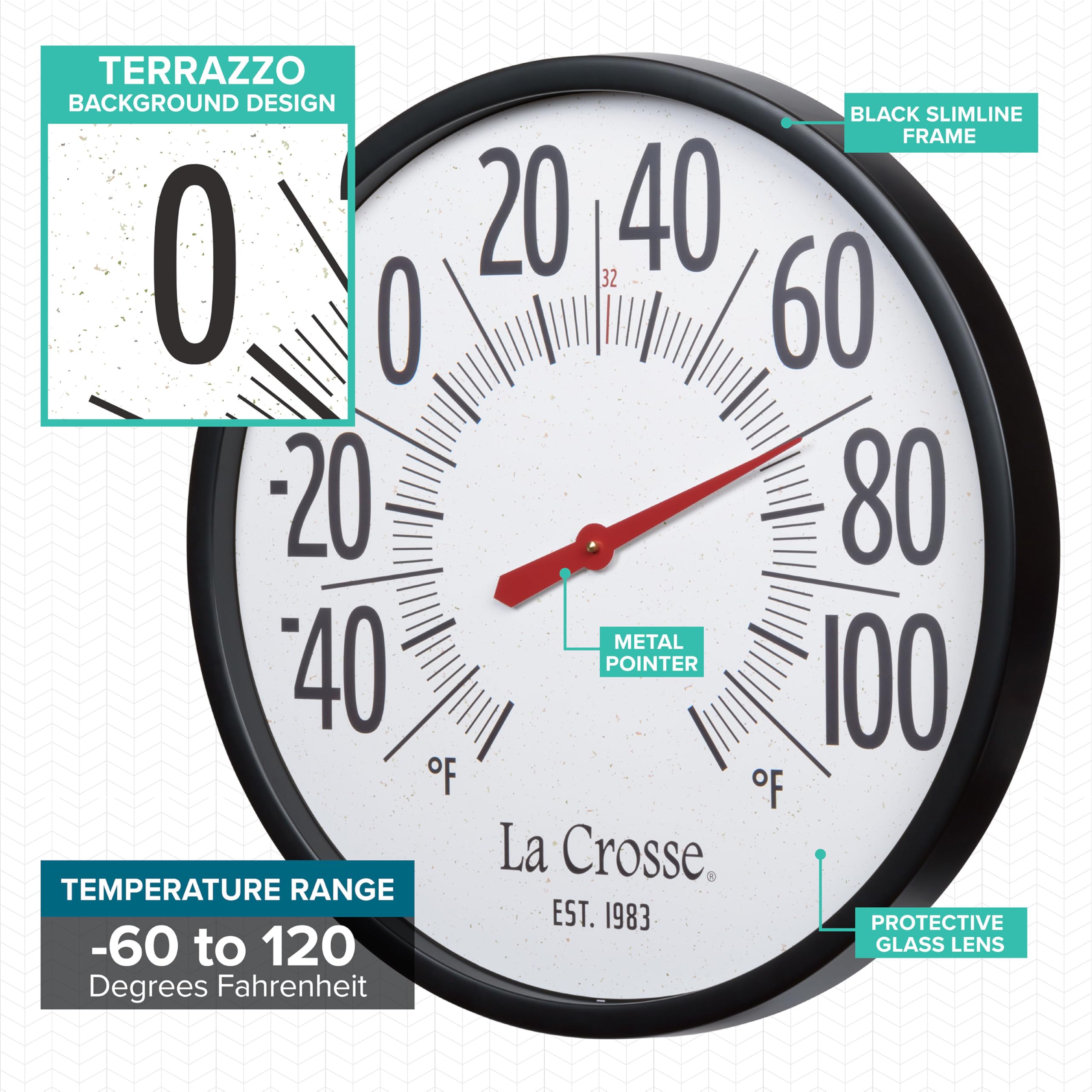 La Crosse Emperor UV-protected lens detail showing glare resistance