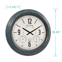 La Crosse Technology close-up of white dial and hands for clear time reading