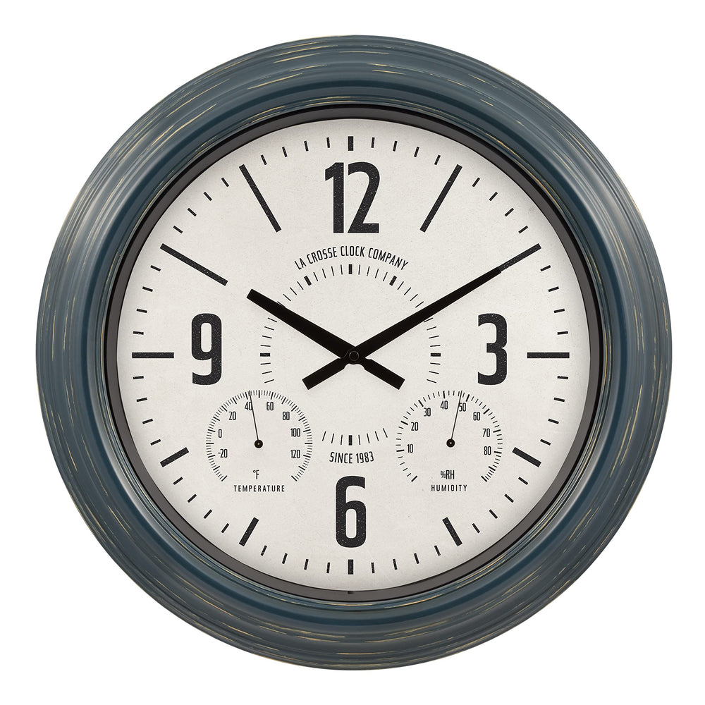 La Crosse Technology front view showing bold dial and vintage style benefit readability