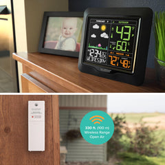 La Crosse Technology outdoor sensor weather-resistant body transmitting accurate outdoor readings