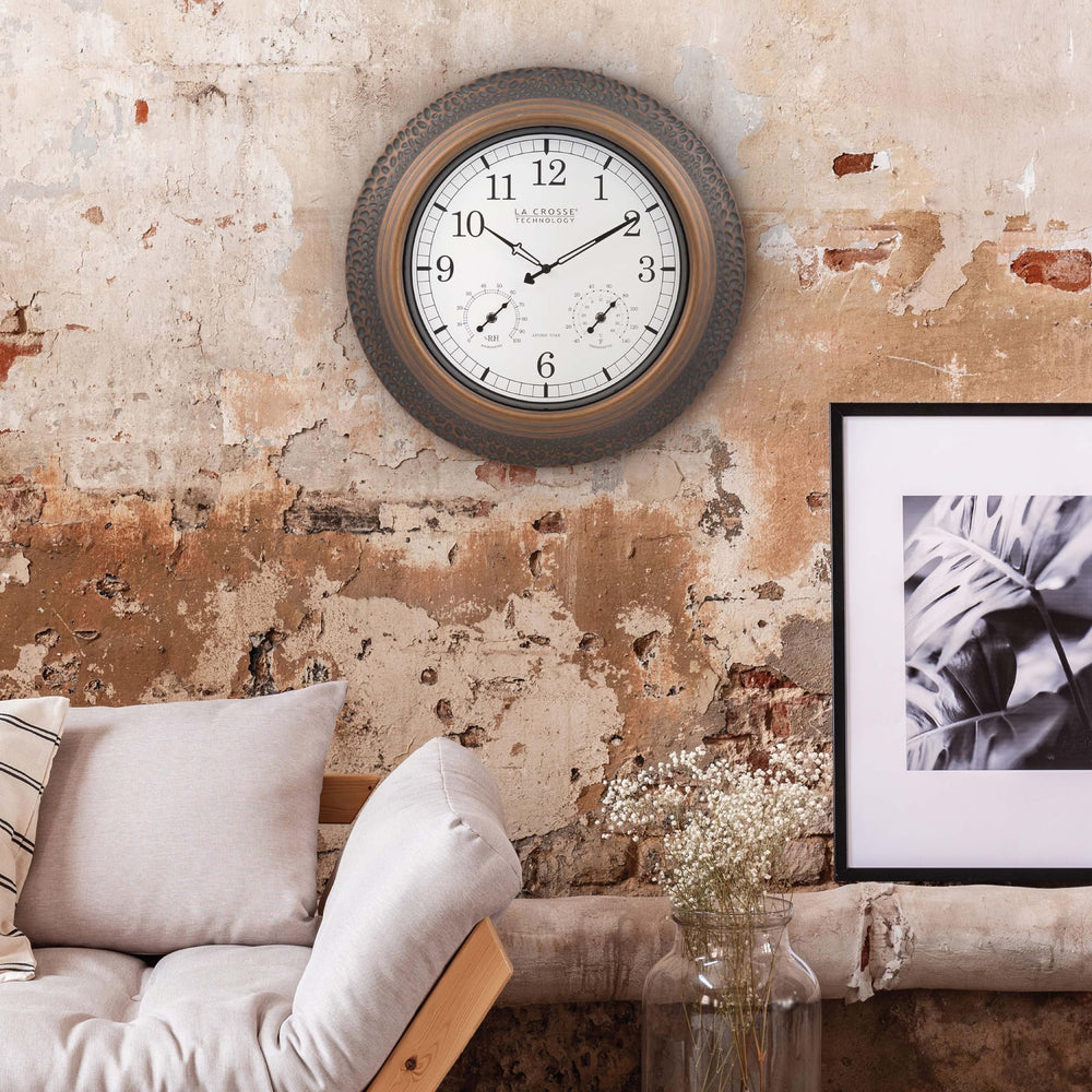 La Crosse Technology Marcella displayed in living room adding elegant focal point