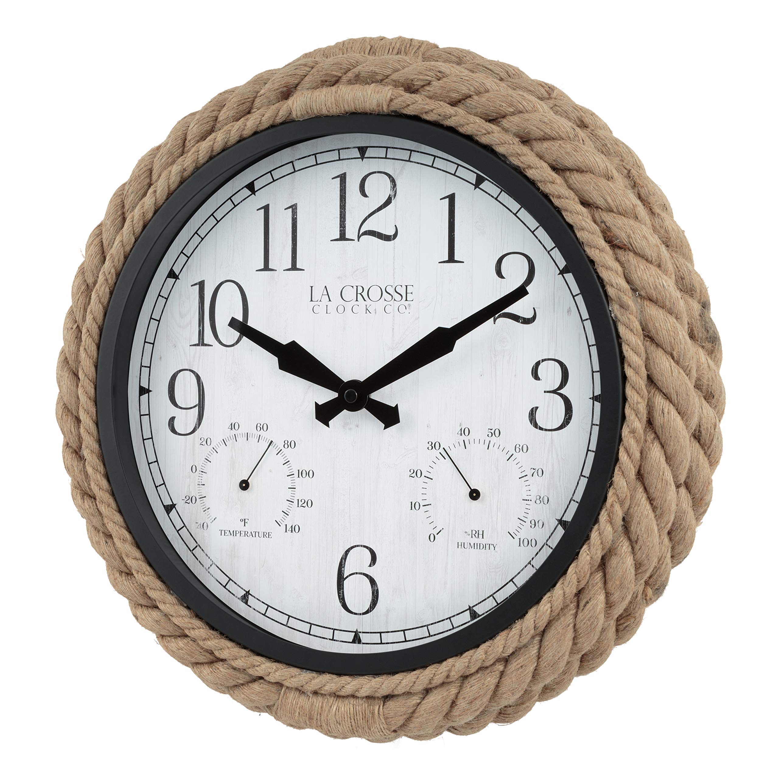 La Crosse Technology Rowan close-up of braided rope frame emphasizing coastal look