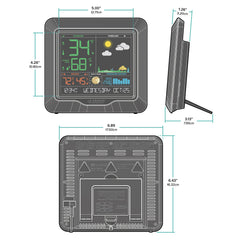 La Crosse Technology detailed view of 24-hour pressure graph for trend awareness