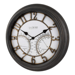 La Crosse Technology oil-rubbed bronze frame detail highlighting weather-resistant finish and durability