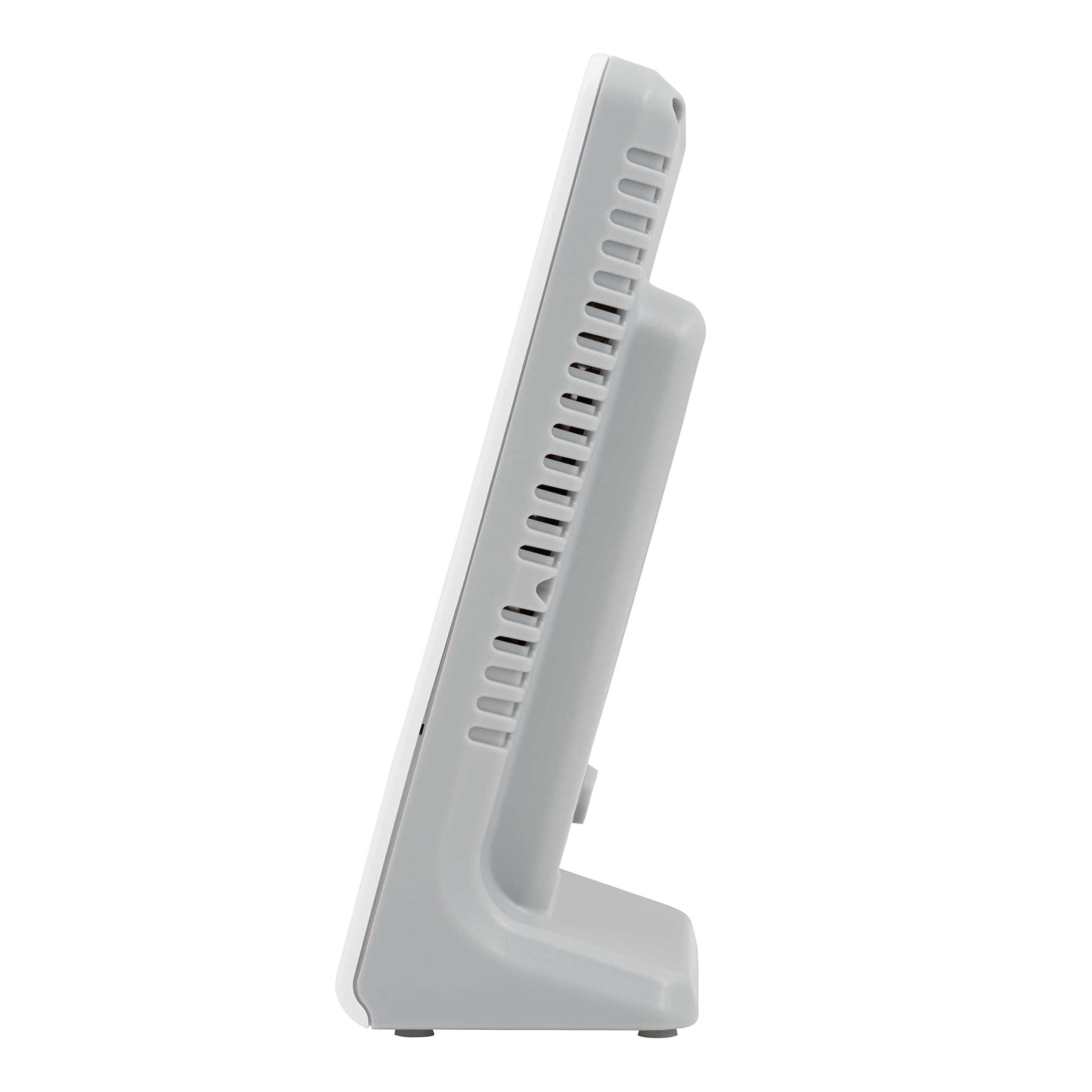 La Crosse Technology display showing time, date and comfort level for quick home checks