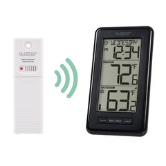 La Crosse Technology outdoor sensor front showing weather-resistant case benefit