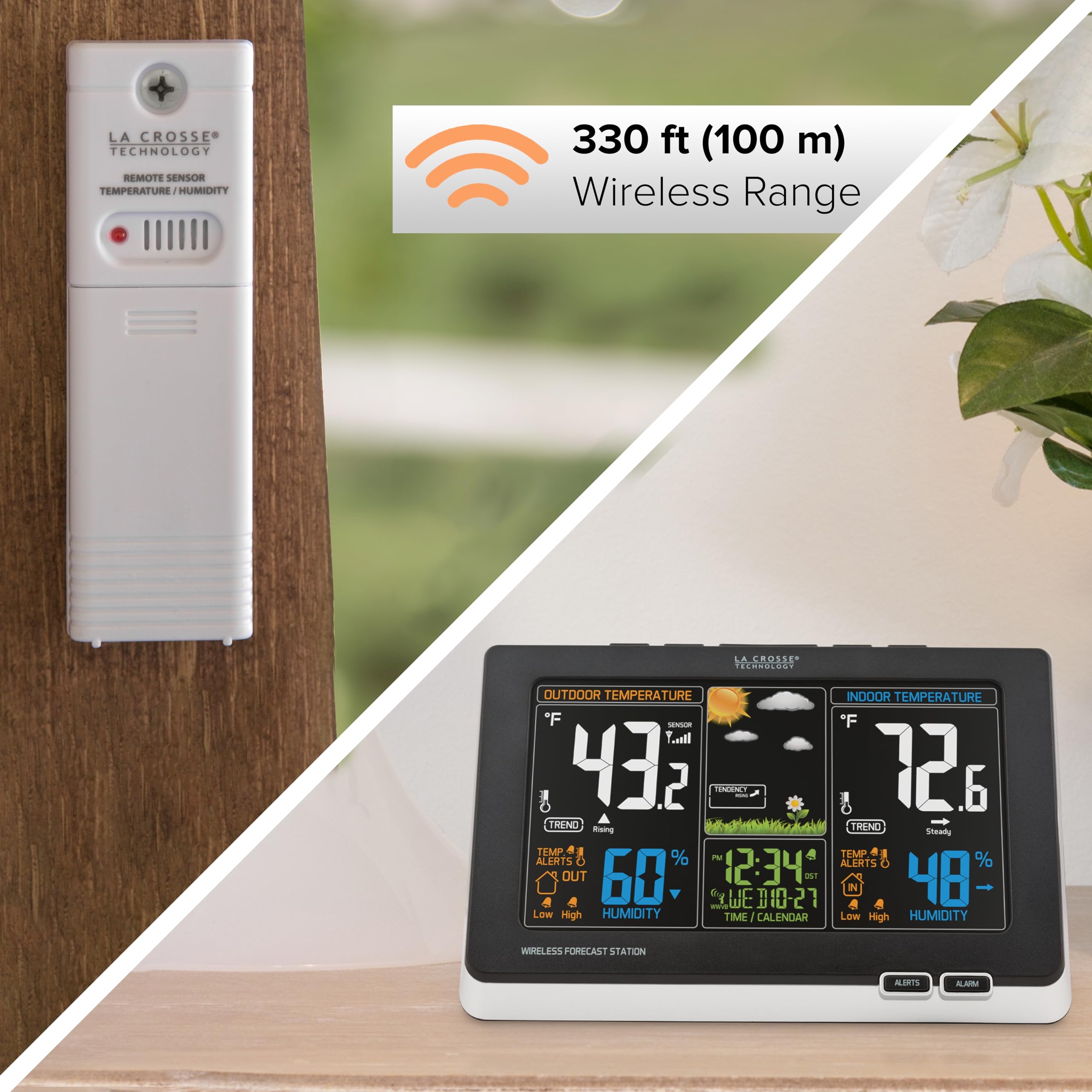 La Crosse Technology outdoor sensor weather‑resistant housing for reliable data