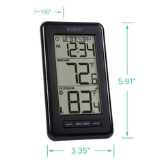 La Crosse Technology sensor mounted outdoors demonstrating reliable wireless transmission