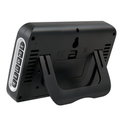 La Crosse Technology side view with USB cord plugged in for convenient continuous power