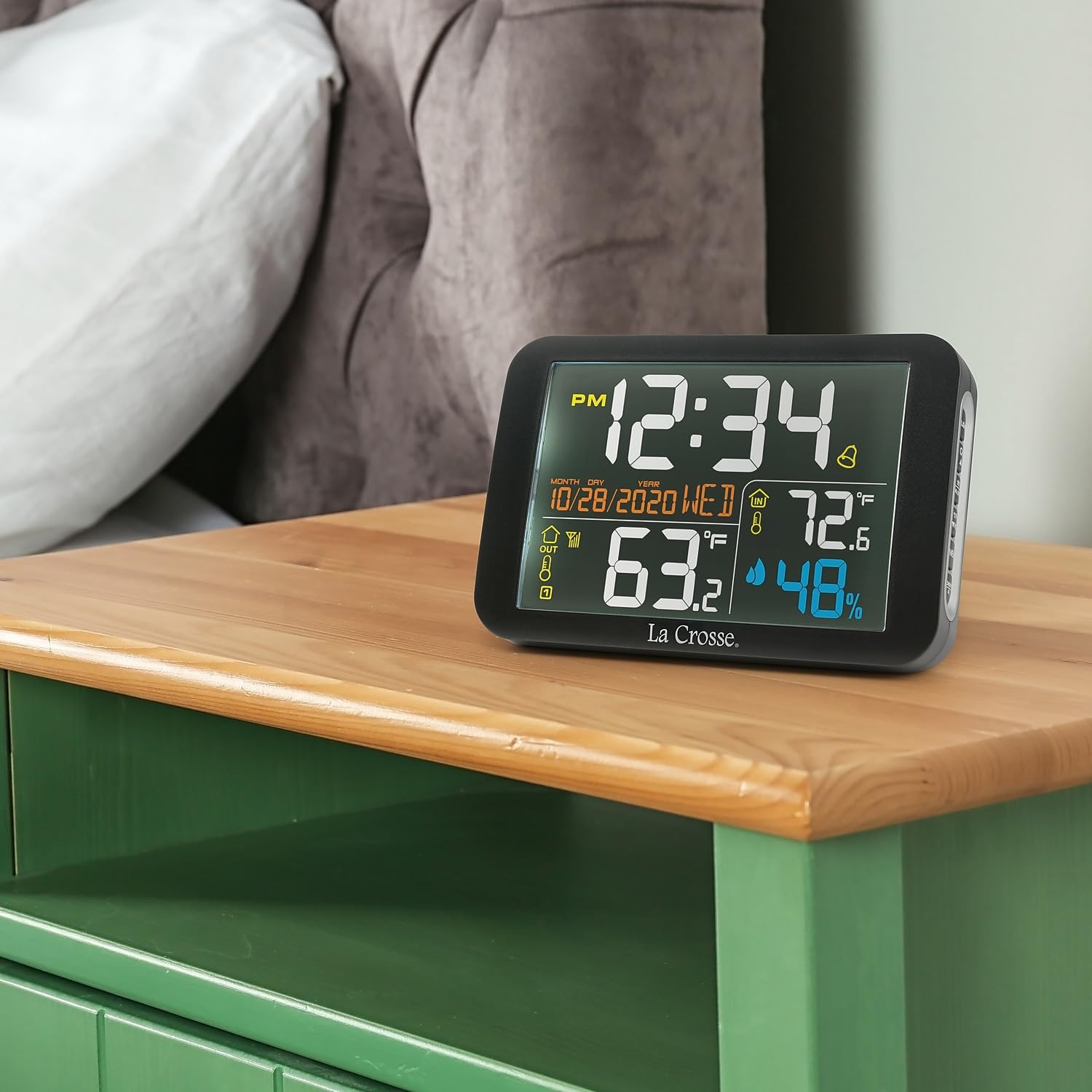 La Crosse Technology wall mounted above counter providing multi-room temperature awareness