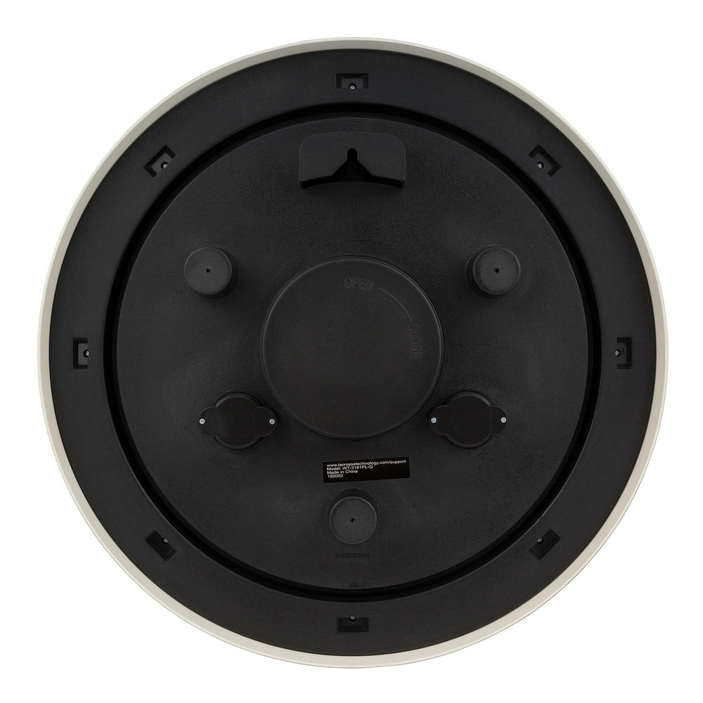 La Crosse Technology clock mounted on a covered porch demonstrating sheltered outdoor use