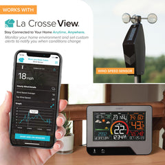 La Crosse Technology display texture detail highlighting readable color screen benefits
