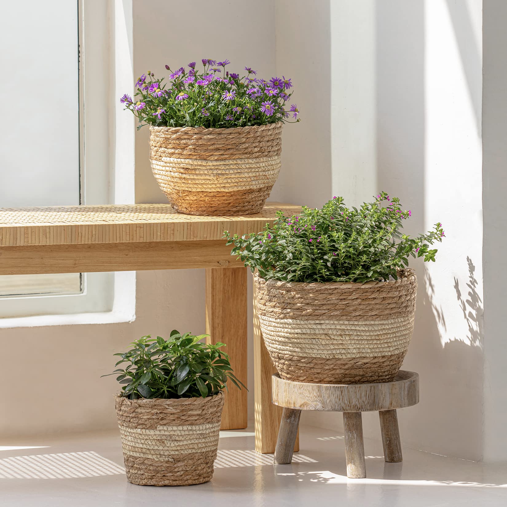 LA JOLIE MUSE close-up of seagrass weave texture highlighting handcrafted detail