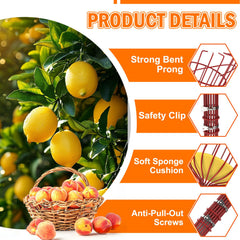 LAANPOLE foam-cushioned basket close-up protecting fruit from bruising