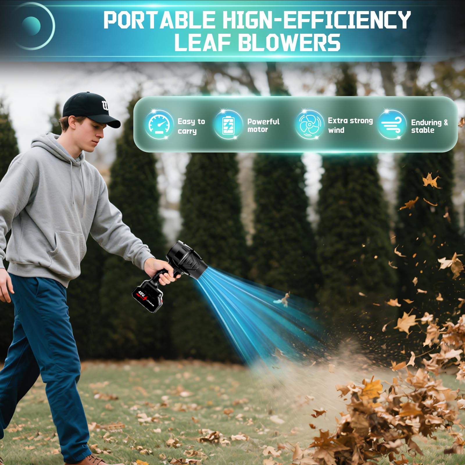 laapee side profile with inserted battery displaying long runtime