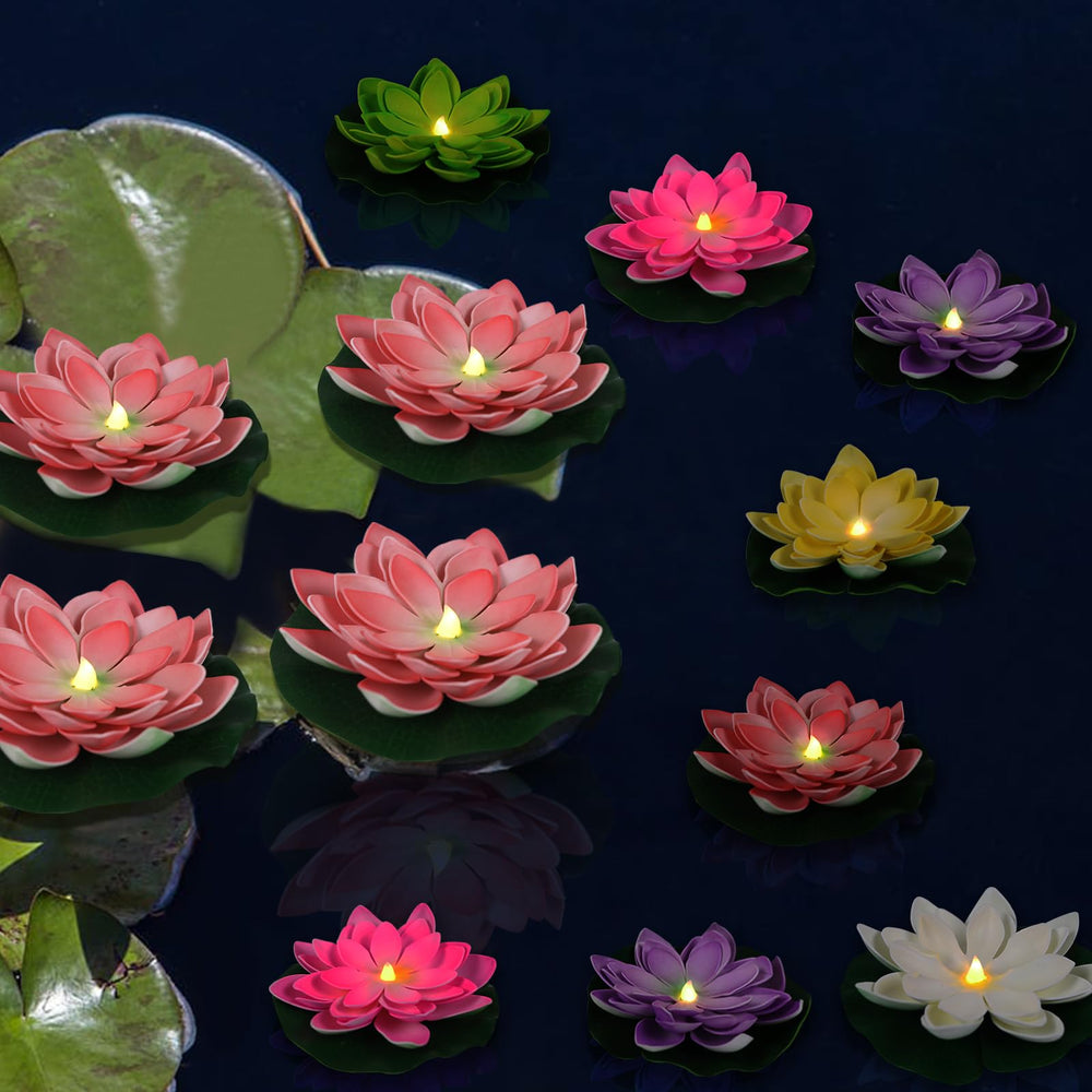 LACGO lotus displayed in bathtub offering relaxing, waterproof decoration