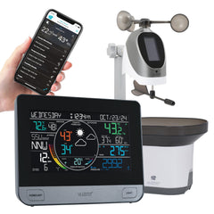 La Crosse Technology console front display showing clear color readouts for easy monitoring