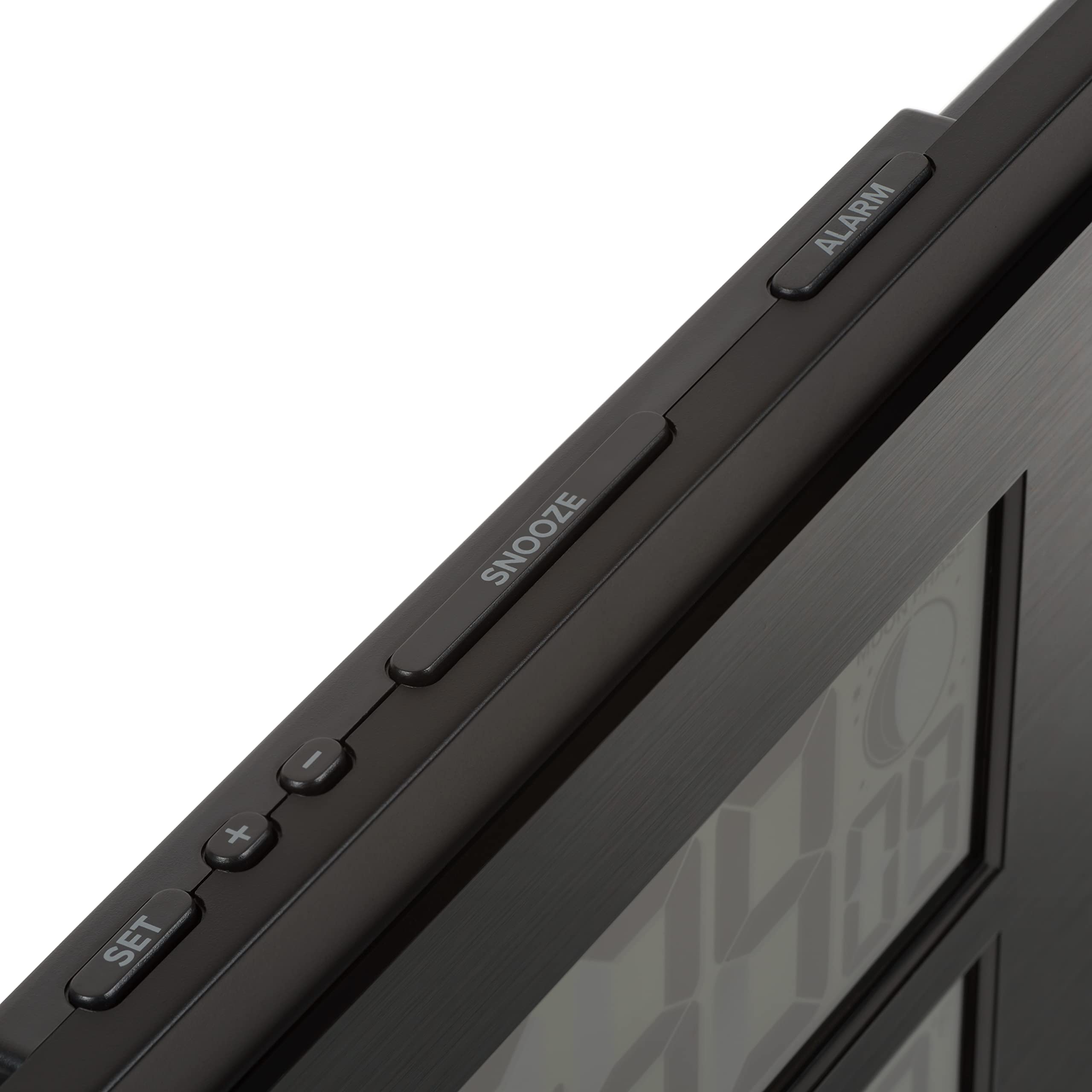 La Crosse Technology illuminated display in low light for clear nighttime readability
