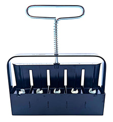 Ladbrooke Mini 5 front view showing durable steel and five block cavities for consistent starts