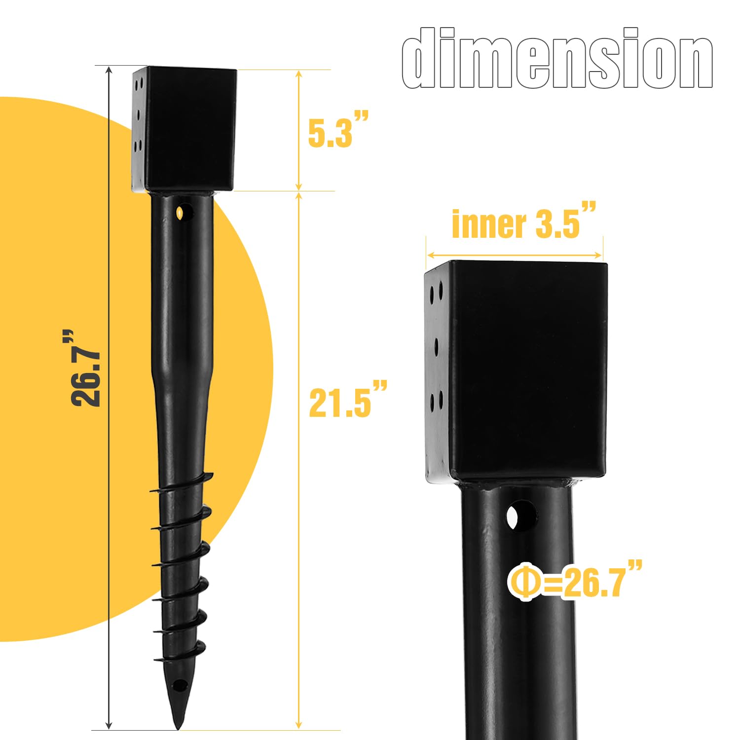 LADECH close-up of four-sided sleeve showing secure post surround and improved stability