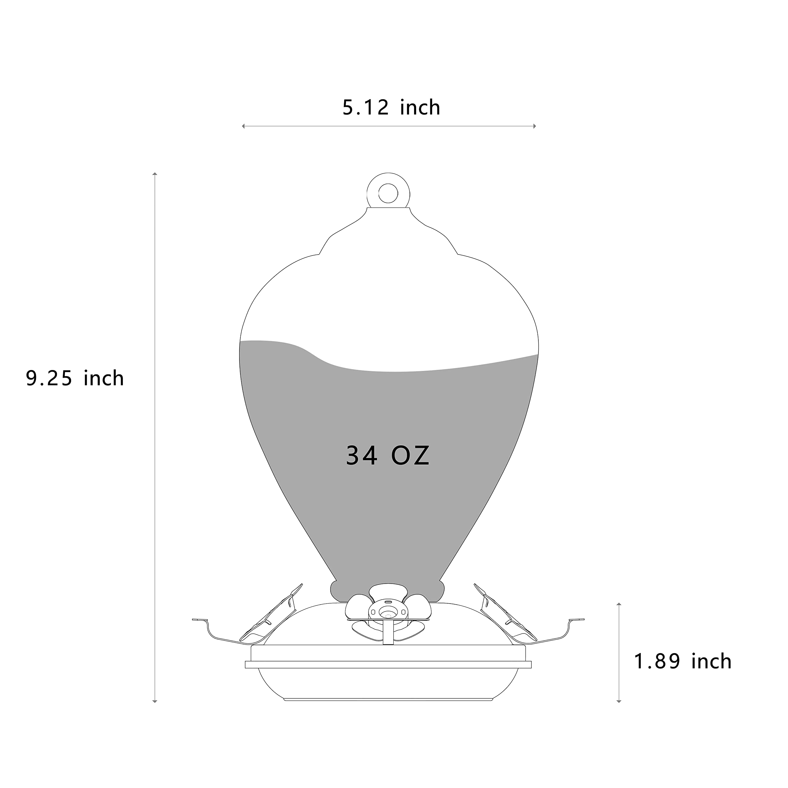 LaElvish Garden feeder hanging in backyard garden offering attractive bird-friendly decor