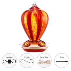 LaElvish Garden metal base and copper ports close-up ensuring leakproof safety for birds