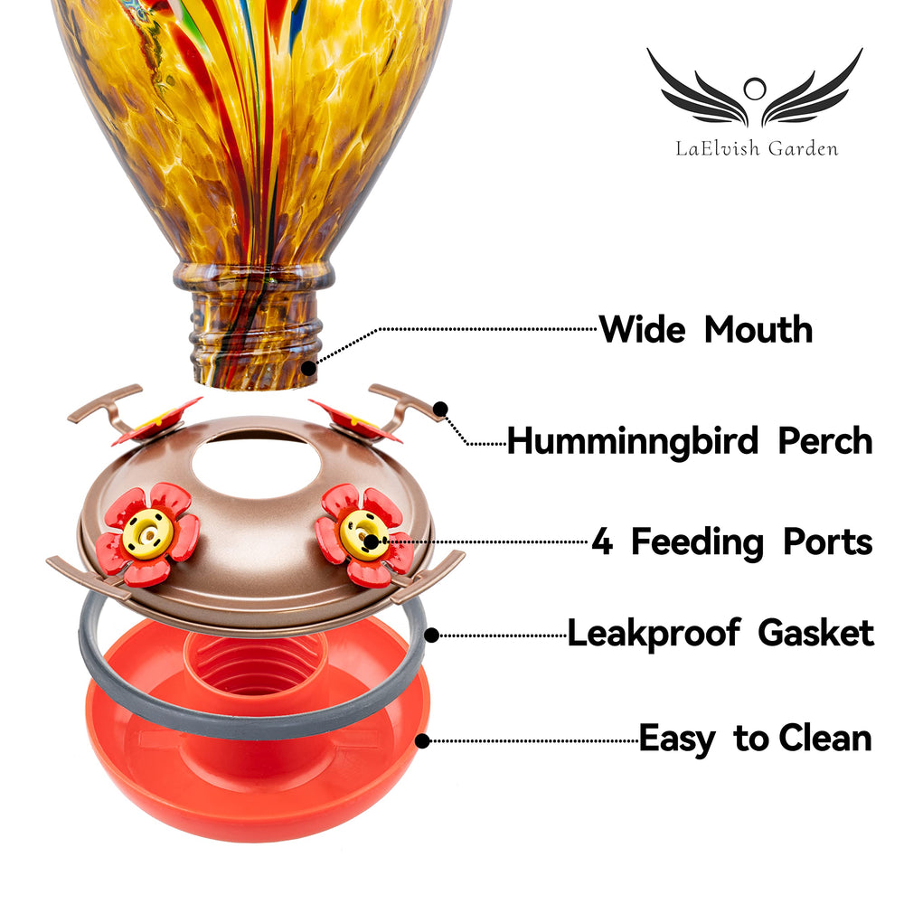 LaElvish Garden wide mouth open for easy filling and cleaning benefit