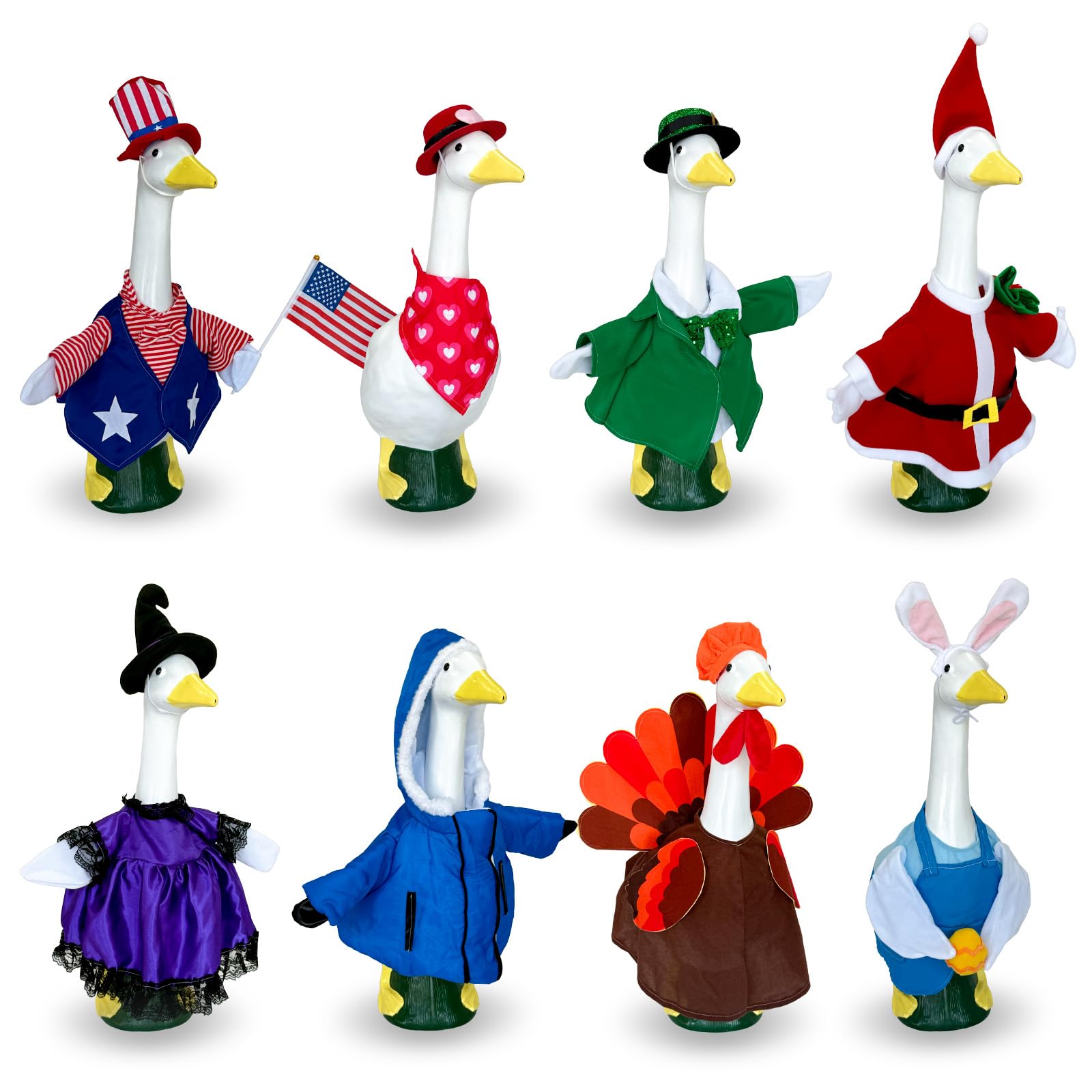 Lafans front packaging showing all eight holiday outfits and kit benefits